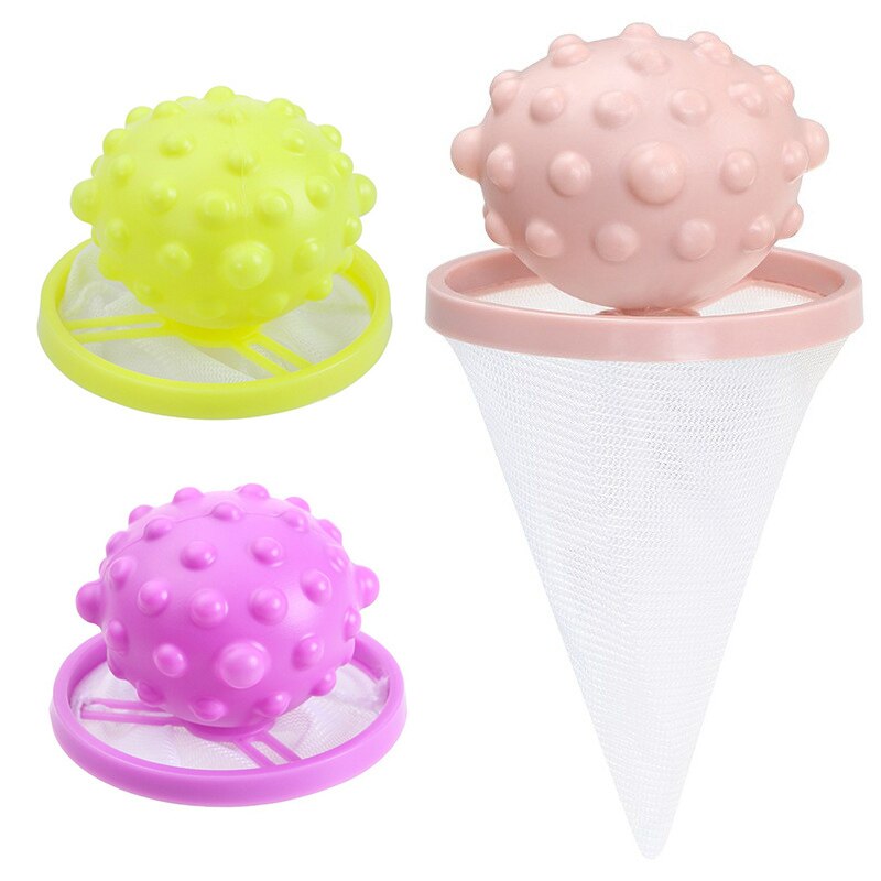 Épilation capteur filtre maille poche nettoyage balles sac collecteur de fibres Machine à laver filtre blanchisserie balles disques