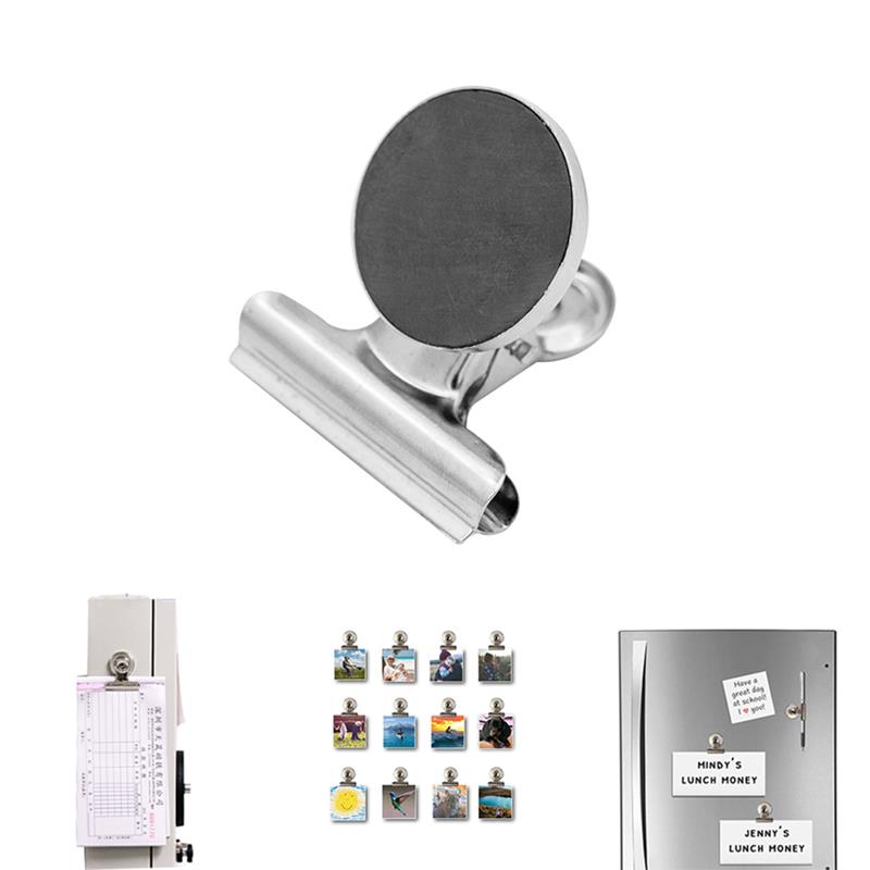 Fridge Magnetic Clip For Home Refrigerator Magnets Wall Recipes Memo Note Message Holder Clamp Office Supplies
