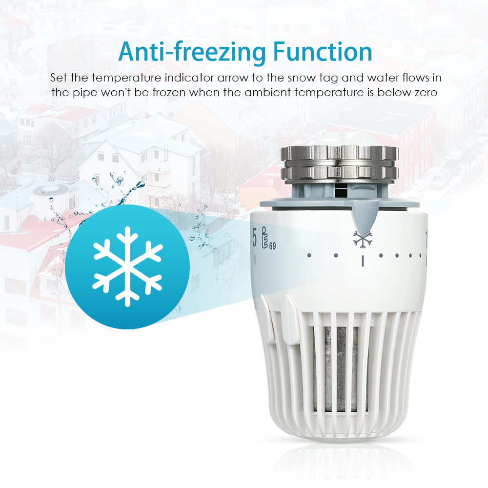 Thermostatic Radiator Valve Temperature Control Valves Plumbing Radiators Portable Self-adjustable Thermostatic Valve