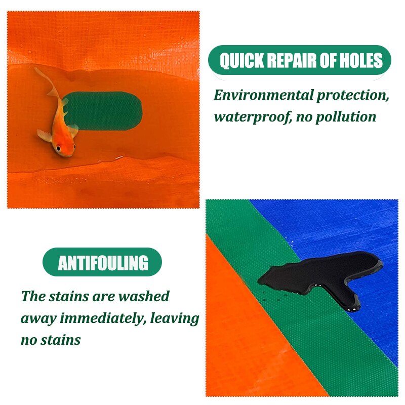 Waterdichte PVC Tent Reparatie Tape Regendicht Dekzeil Plakband Outdoor Luifel Repareren Tape Gegomd Tape Film Reparatie Plakken