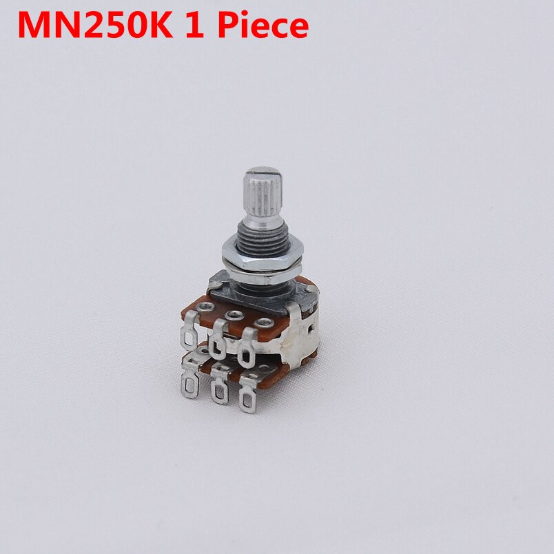 1 pezzo MN250K/MN500K potenziometro di bilanciamento a doppia miscela (pentola) con fermo centrale: MN250K 1 pezzo