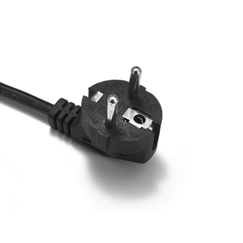 1.5m C13 IEC Kettle to European 2 pin Round AC EU Plug Power Cable Lead Cord PC 1pcs