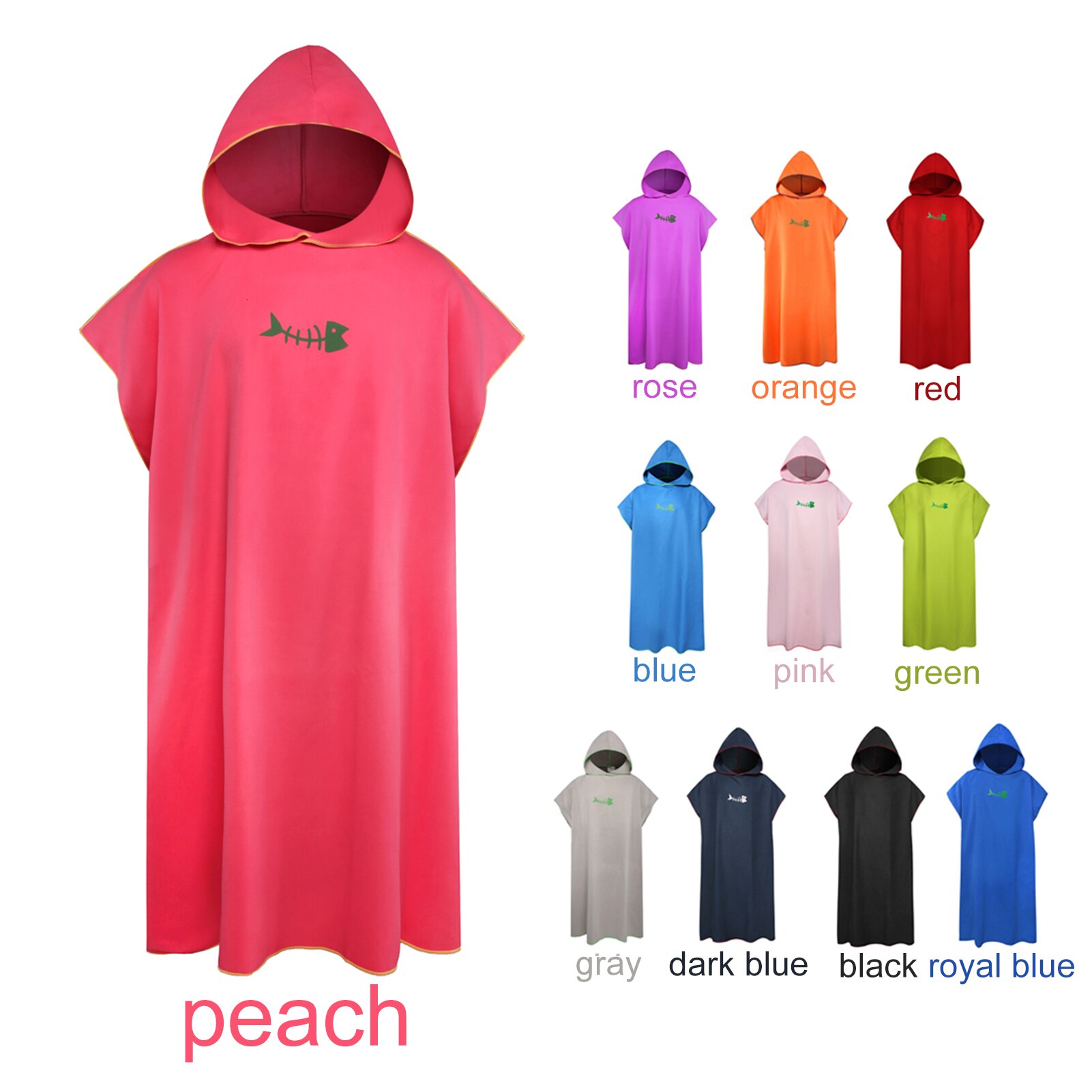 Surfen Poncho Ändern Handtuch schnell-trocken Mit Kapuze Kleid Mikrofaser Strand Decke Schlecht Handtuch Schwimmen Handtuch Neoprenanzug Strand Poncho für erwachsene