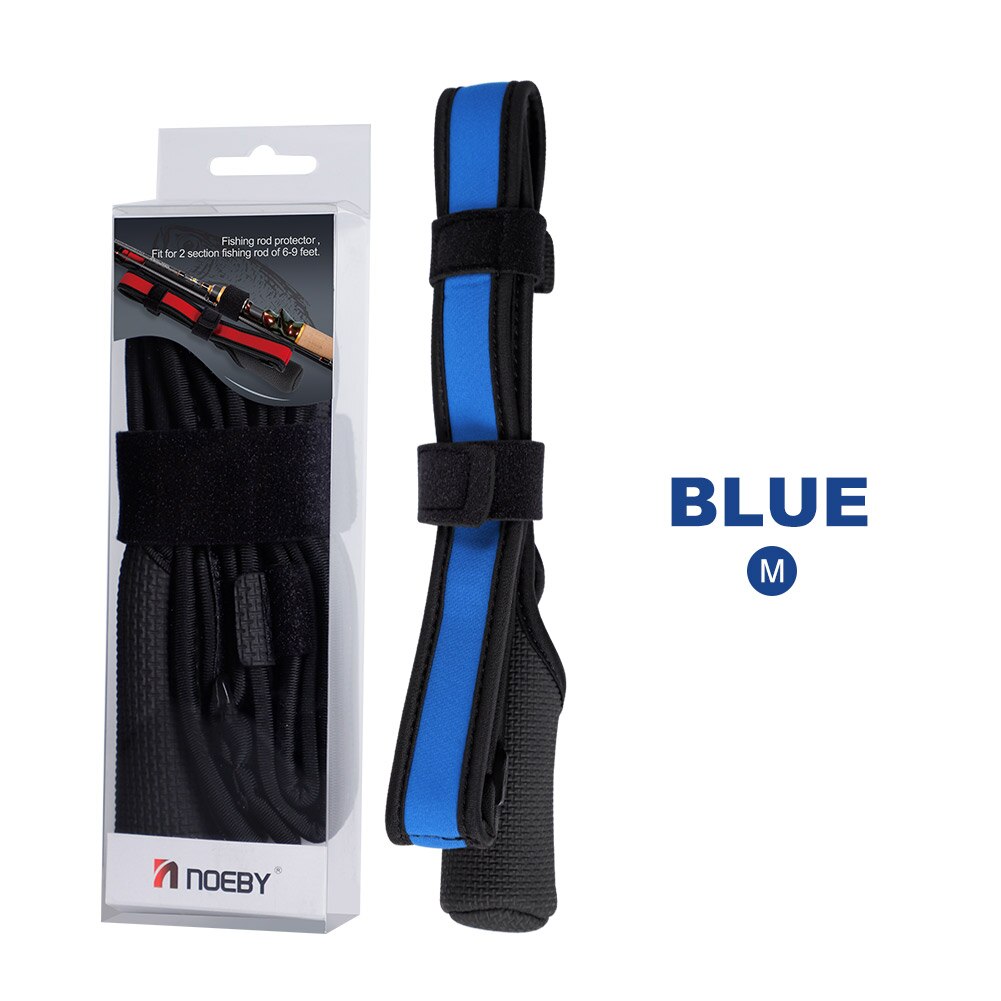 Noeby – canne à pêche Spinning et Casting, corde de Protection, sangle réglable, attache d&#39;équipement, supports de canne à pêche, 90-135cm: blue M