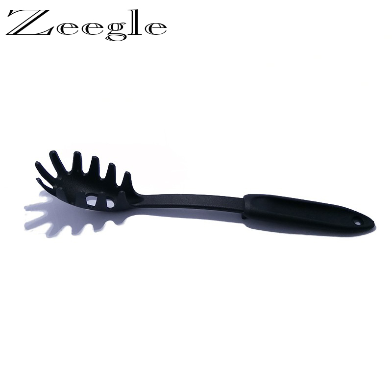 Utensilios de cocina prácticos para Pasta, colador, cuchara de espagueti, cuchara de Nylon para Fideos, utensilio de cocina