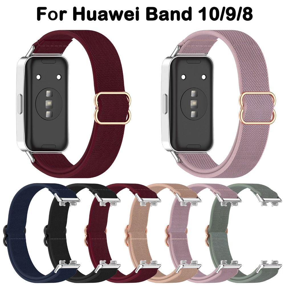 Nylon Loop Strap for Huawei Band 10/9/8 Replacement Bracelet Belt Sports Wristband Correa for Huawei Band 10 9 8 Accessories