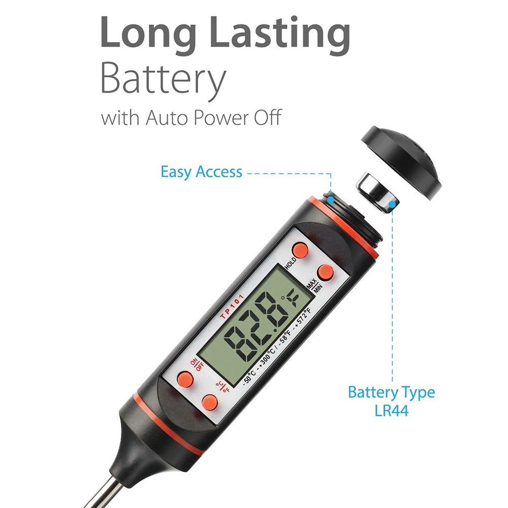 2 Stuks Vlees Thermometer Instrumenten Keuken Temperatuur Detector Digitale Koken Eten Probe Elektronische Bbq Bakken Gebak