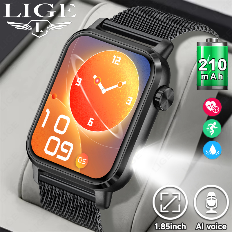 60Hz wysoki pędzel inteligentny zegarek mężczyzna połączenie Bluetooth sportowy naganiacz zwierza zdatność IP68 wodoodporna bransoletka damski Smartwatch dla androida IOS