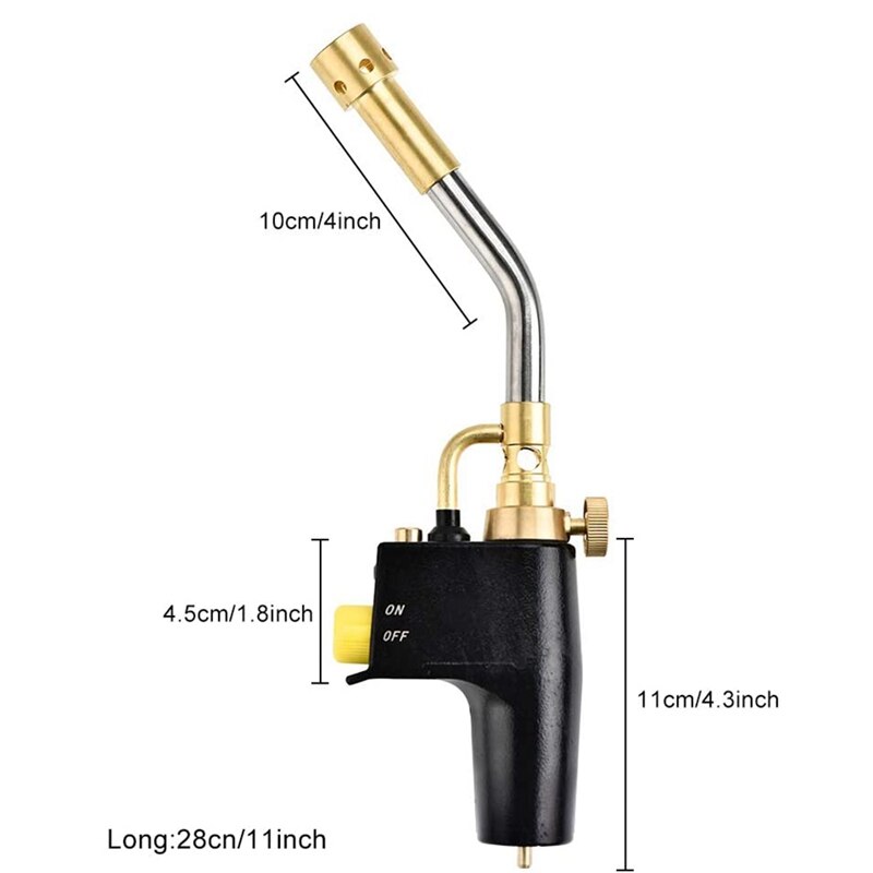 Wärme Propan Fackel 3 Austauschbare Düsen Multi Zweck Hohe Intensität Abzug Starten Taschenlampe für Lözehn und Grill