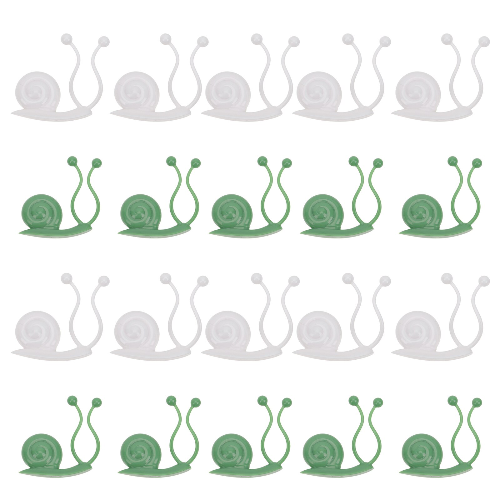 20pcs Wall Vines Fixing Clips Plant Climbing Wall Clips Plant Fixture Hooks Vines Holders for Yard Home Indoor: Assorted Color