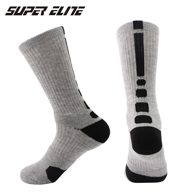 Classic High-top Towel Sports Socks Men Terry Thick Non-slip Elite Basketball Socks Outdoor Running Cycling Socks SKG002