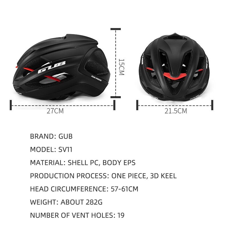 GUB SV11 bike helmet mtb road cycling bicycle super light lightweight safty with reinforcing rib for men women aerodynamic