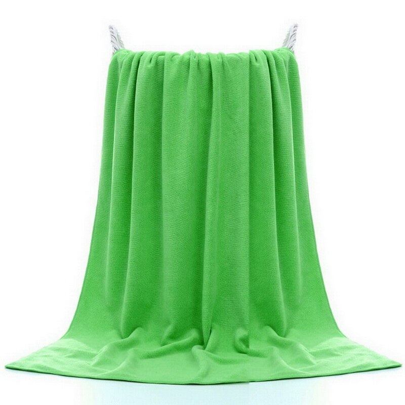 70 x 140cm mjuka badlakan i mikrofiber badhandduk för simning, lätt stor handduk 1pc: Grön
