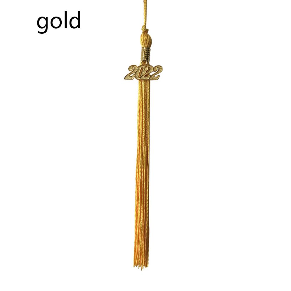 2022 nowy akademicki biret studencki z frędzlem ze złotem 2022 rok uroku wisiorek mieszane kolor mundury DIY rzemiosło student prezenty pamiątkowe: złoto