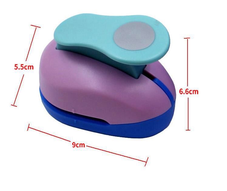 1Pcs Ronde Perforator Diy Embossing Apparaat Kinderen Educatief Embossing Machine Handmatige Papiersnijder Schoolbenodigdheden: 38mm