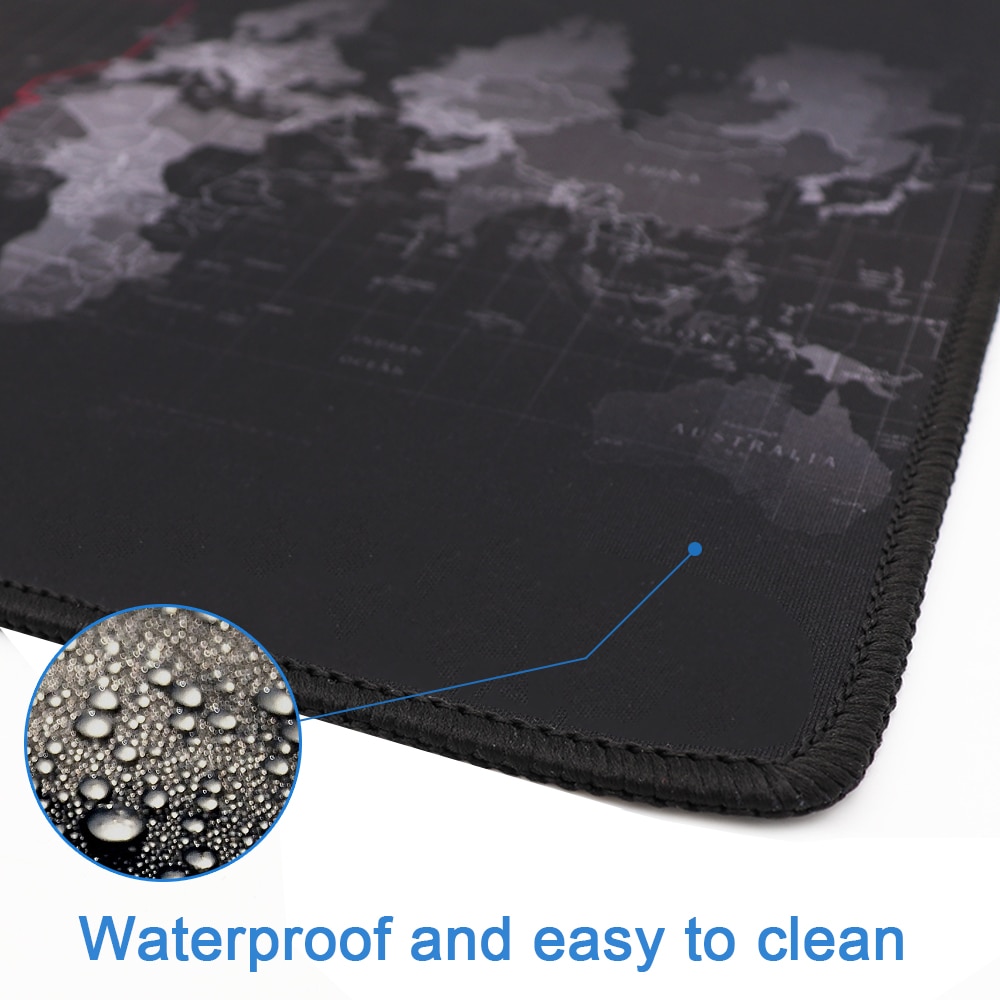 World Map Mouse Pad Gaming Mousepad Gamer Computer Mouse Mat Office Desk Mat Keyboard Pad Mause Pad for Game