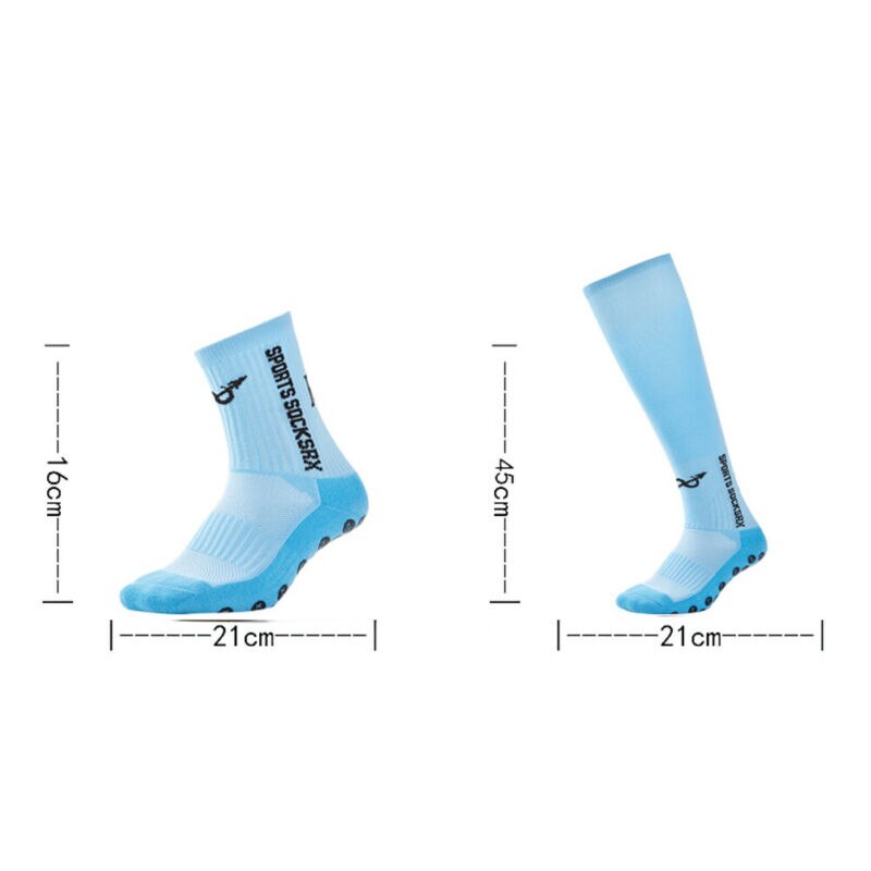 Unisex Sports Sock 1Pair Anti Slip Soccer Cotton Football Running Socks Short/Long Absorb Sweat Sock