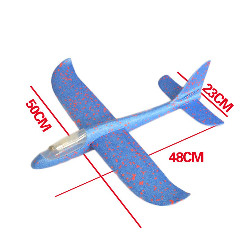 SAILEROAD 48 centimetri LED Lancio A Mano di Lancio Aereo Aereo Aliante Inerziale Schiuma Giocattolo Per Bambini Modello di Aereo per Esterni per Giochi Del Capretto