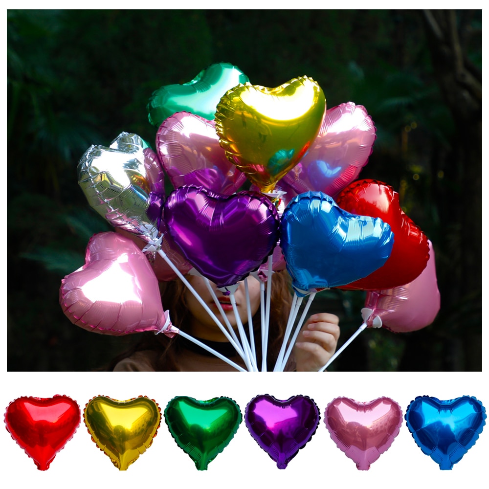 10pcs 10inch Gelukkig Nieuwjaar's Verjaardag Bruiloft Woondecoratie Liefde Aluminium Folie Ballon Partij Van Kinderen speelgoed
