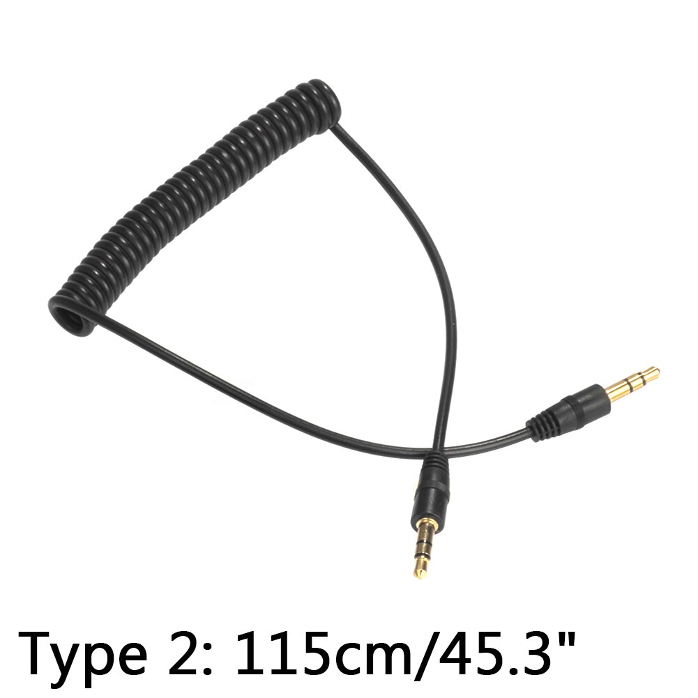 Hörlursdelare 3.5mm jack ljudkabel jack 3.5 mm hane till hane ljud aux kabel för telefon pc bil högtalare tråd aux sladd högtalare: Typ 2