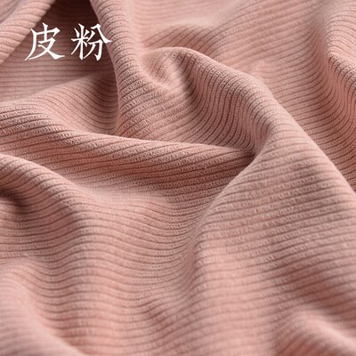 Tissu velours côtelé uni, 50x150cm, rayures en relief, vêtements de bricolage, Textiles de maison, matériaux de couture: dusty pink