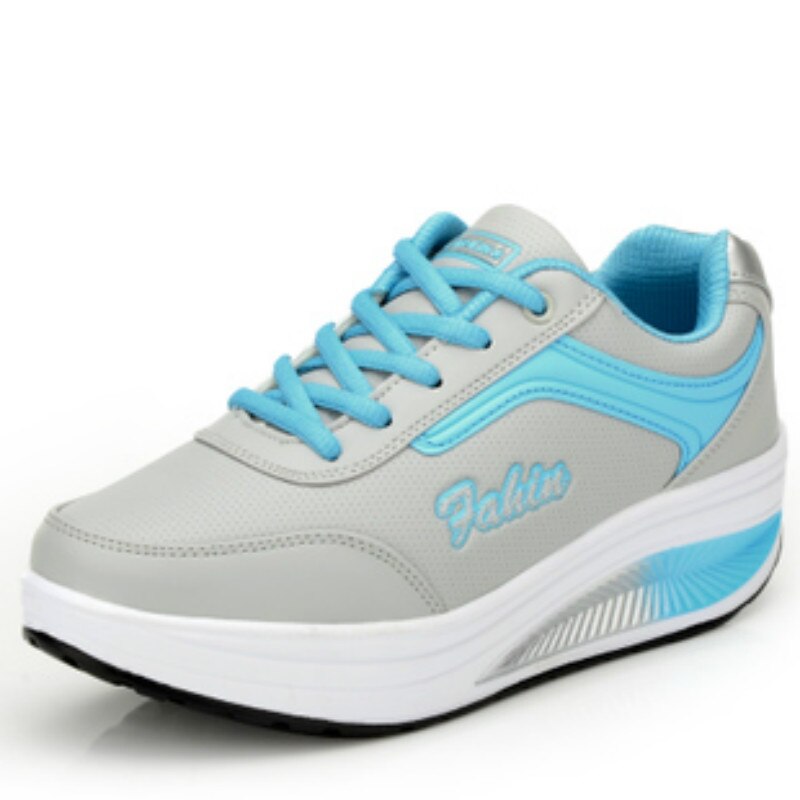 Tenis Mujer Gym Sport Shoes Women Tennis Shoes Female Athletic Fitness Sneakers platform jogging Trainers: Blue / 7