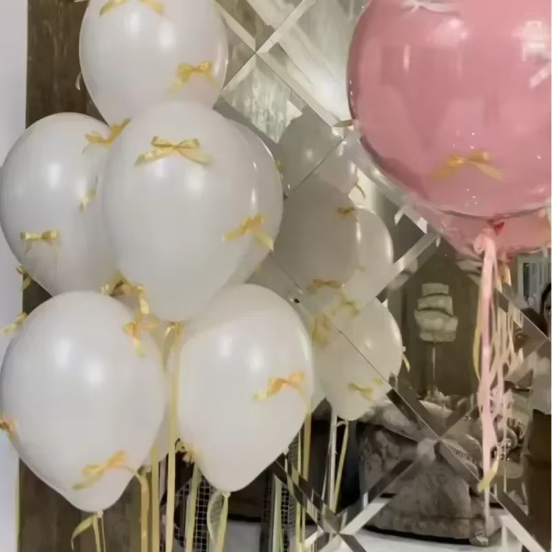 Ballon Flotteur Rose avec Nministériels d, Décoration de Mariage Leon, 12/18 Pouces, Scène de ixd'Anniversaire, Accessoire de Photographie: AGATE / 18 pouces