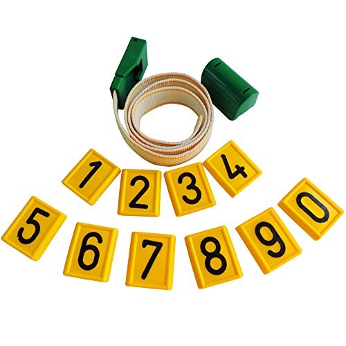 Cattle Collar Neck Strap With Number Adjustable Cow Strap Collar Cattle Identification Ring Cow Marking Band: Default Title