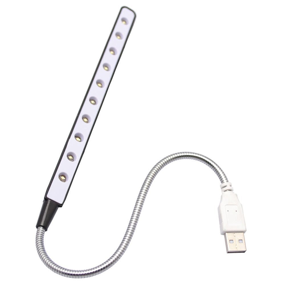 Flessibile Ultra Luminosa Mini 10 LED USB Luce Materiale del Metallo Del Computer Lampada di Lettura Per Il Computer Portatile Del PC Del Computer