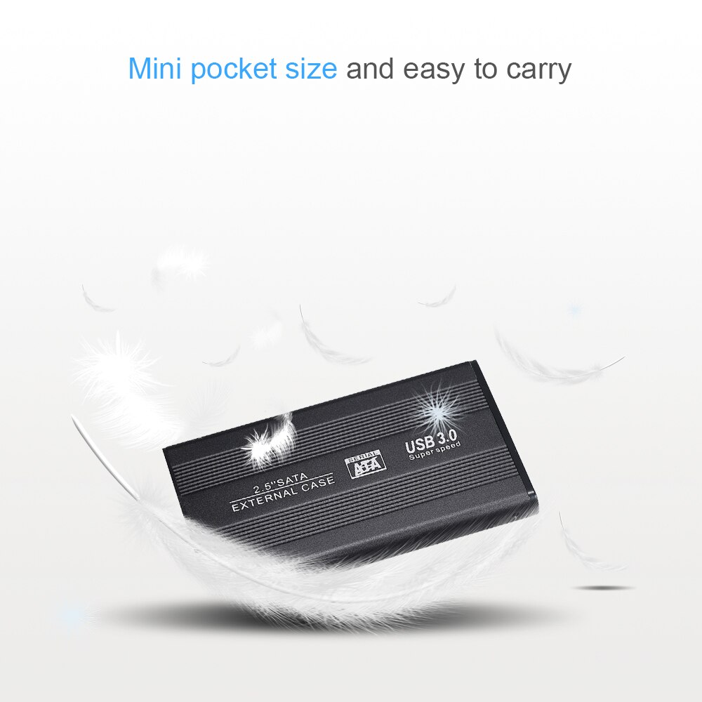 2.5 Inch Harde Schijf Doos SATA Harde schijf Te USB3.0 Converter Adapter Externe Case Duurzaam Met Roestvrij Staal En aluminium Deksels