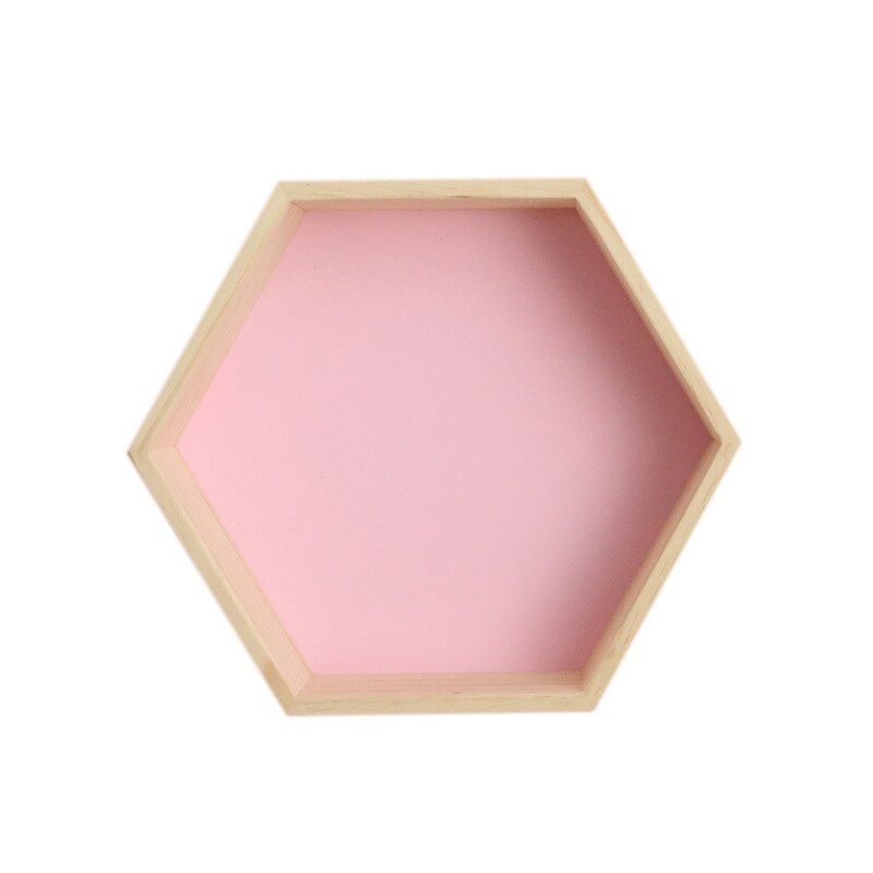 Estantería hexagonal de estilo nórdico para decoración de habitación de niños, panal de abeja de madera, para decoración de dormitorio de bebés y niños
