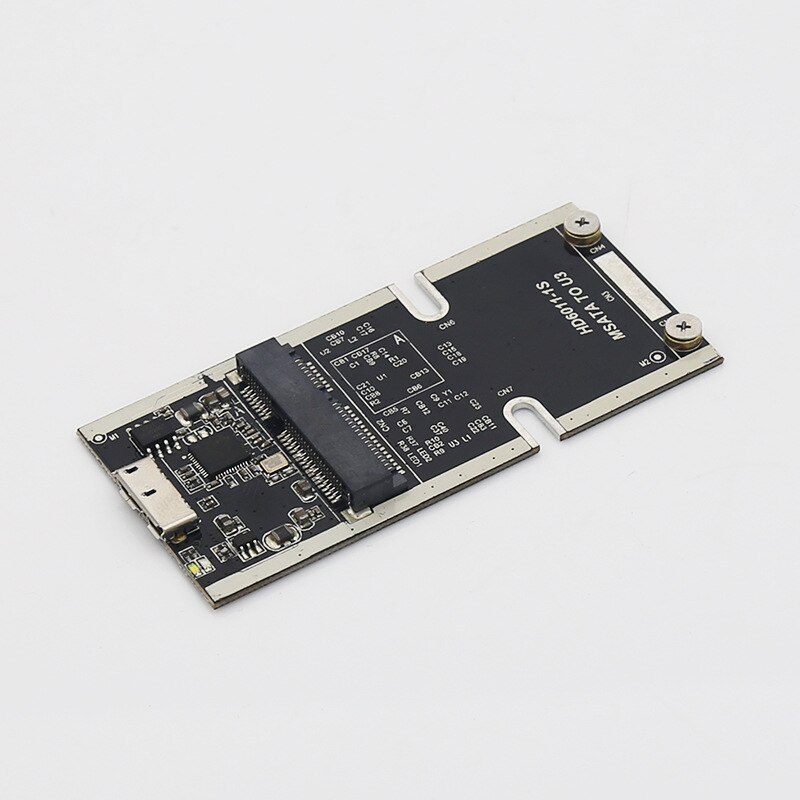 5 pièces/lot MSATA à USB3.0 boîte de disque dur Mobile SSD portable mince et haute performance boîte de disque dur à semi-conducteurs