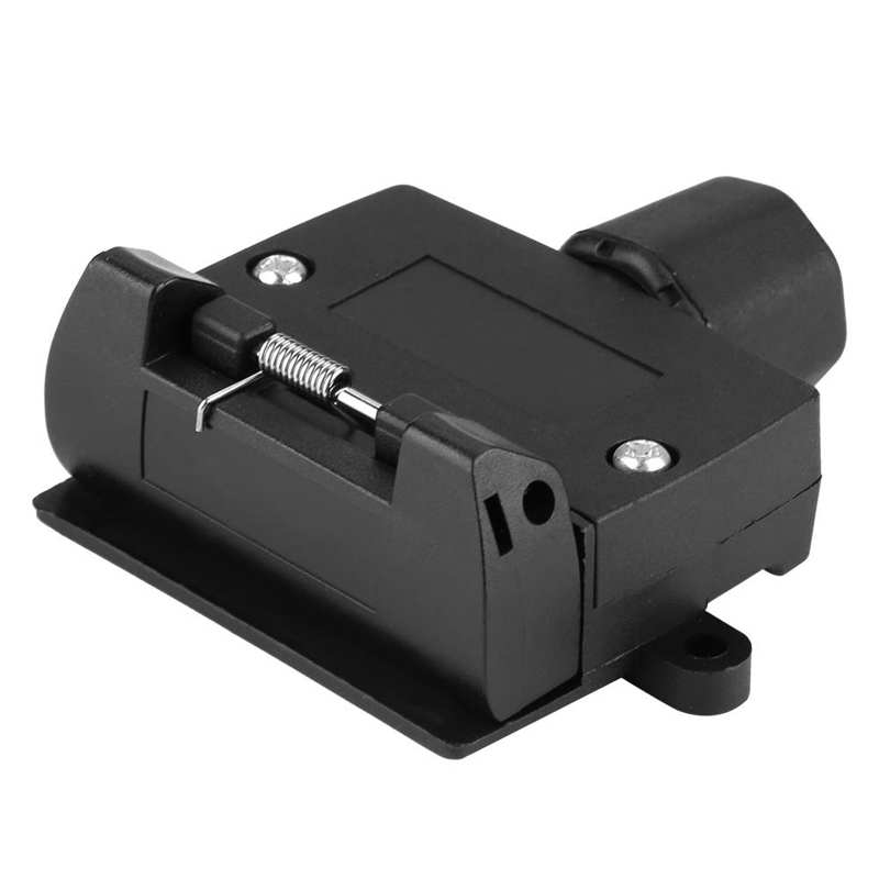 Waterproof Alternating Vehicle Alternator 7 Pin Plastic Trailer Semitrailer Plug Socket Wiring Connector Adapter Truck Parts