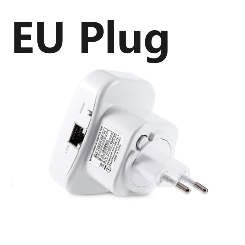 EU US AU UK Plug 300Mbps 2.4G WIFI Repeater Remote Wireless Wifi Extender WiFi Amplifier 802.11N WiFi Booster Repetidor: EU Plug