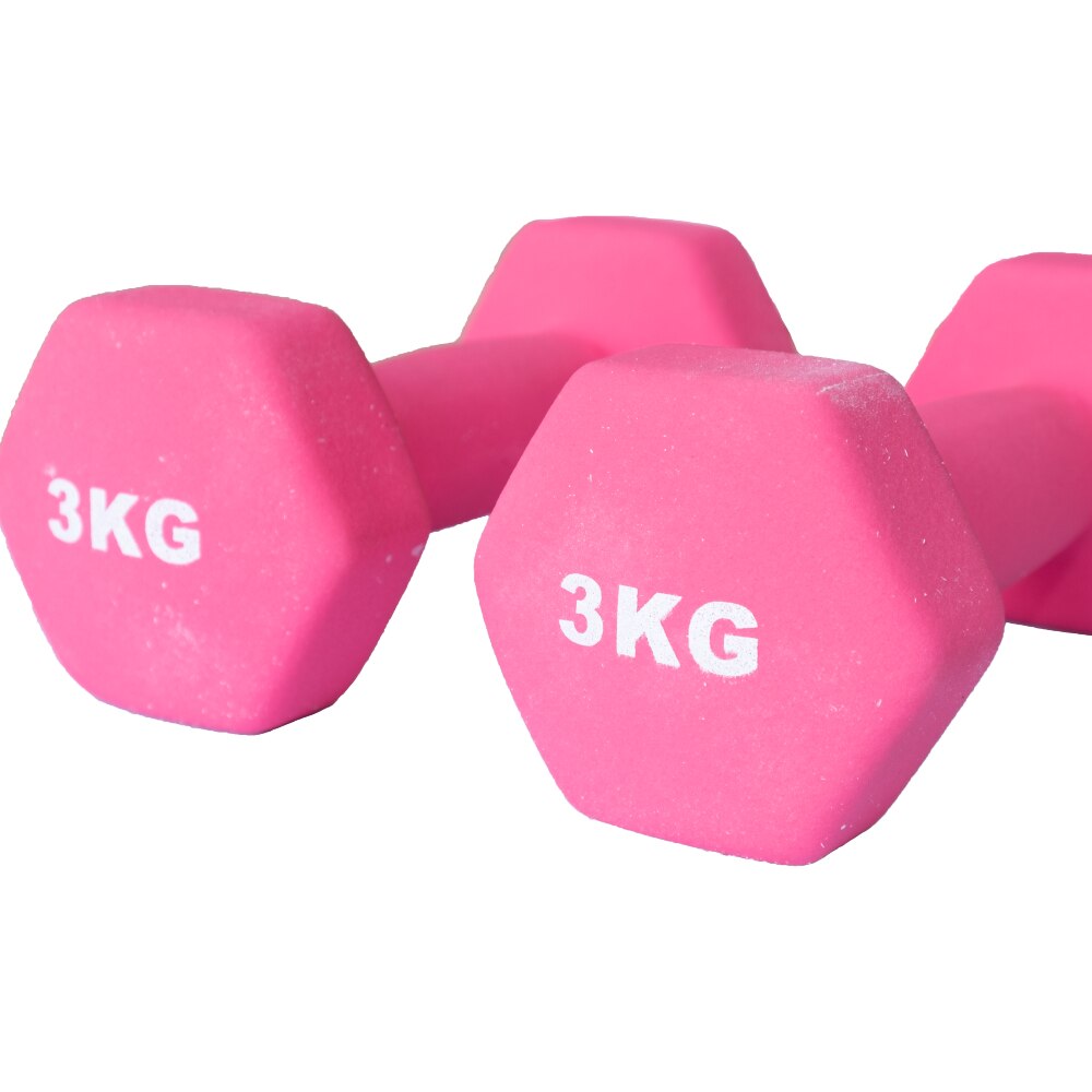 4KG Hex Matte Dumbbell Set Home Fitness Exercise Training Dumbbells