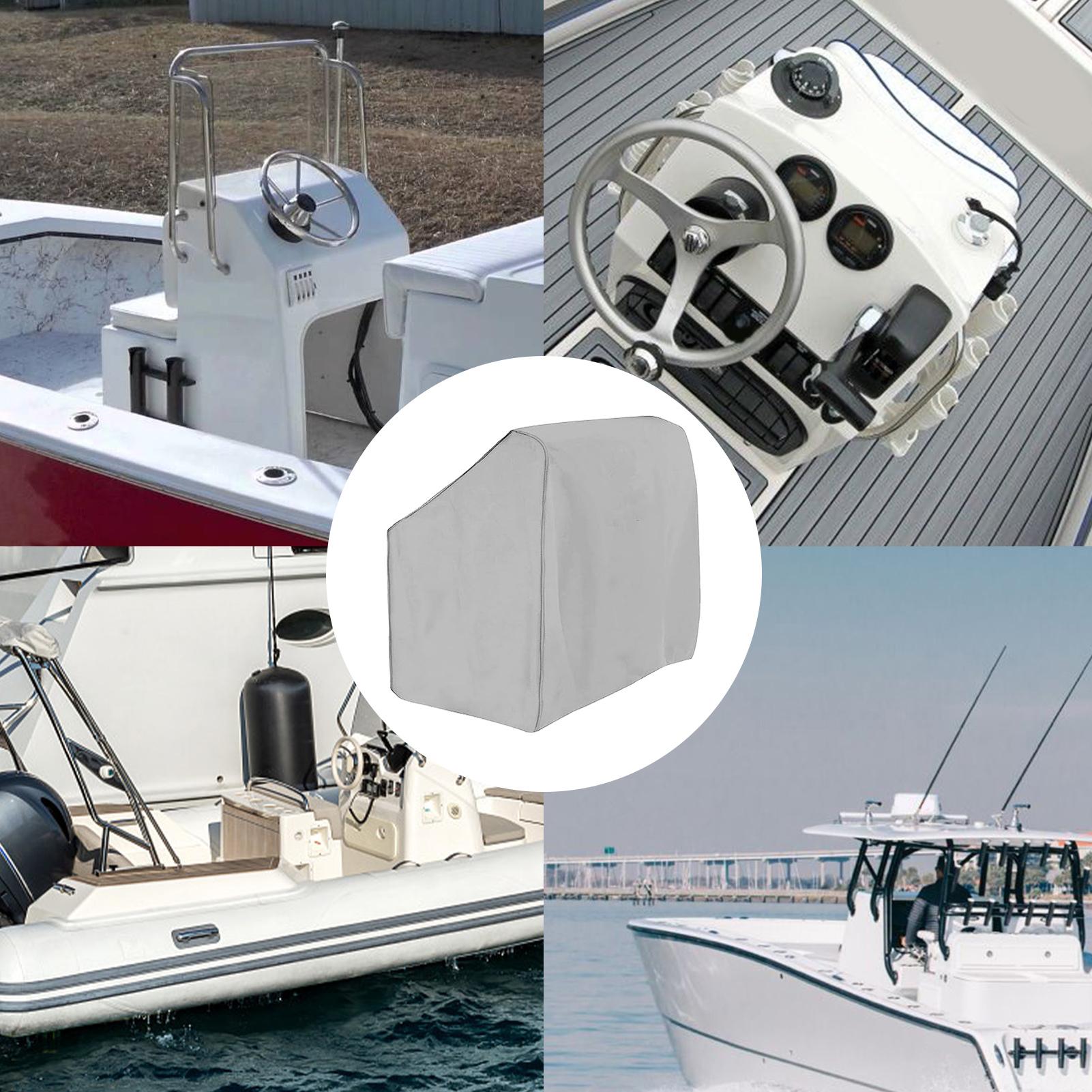 Boat Console Cover Marine Grade Waterproof Potable Canvas Console Protector Boat Accessories For Center Console Boats