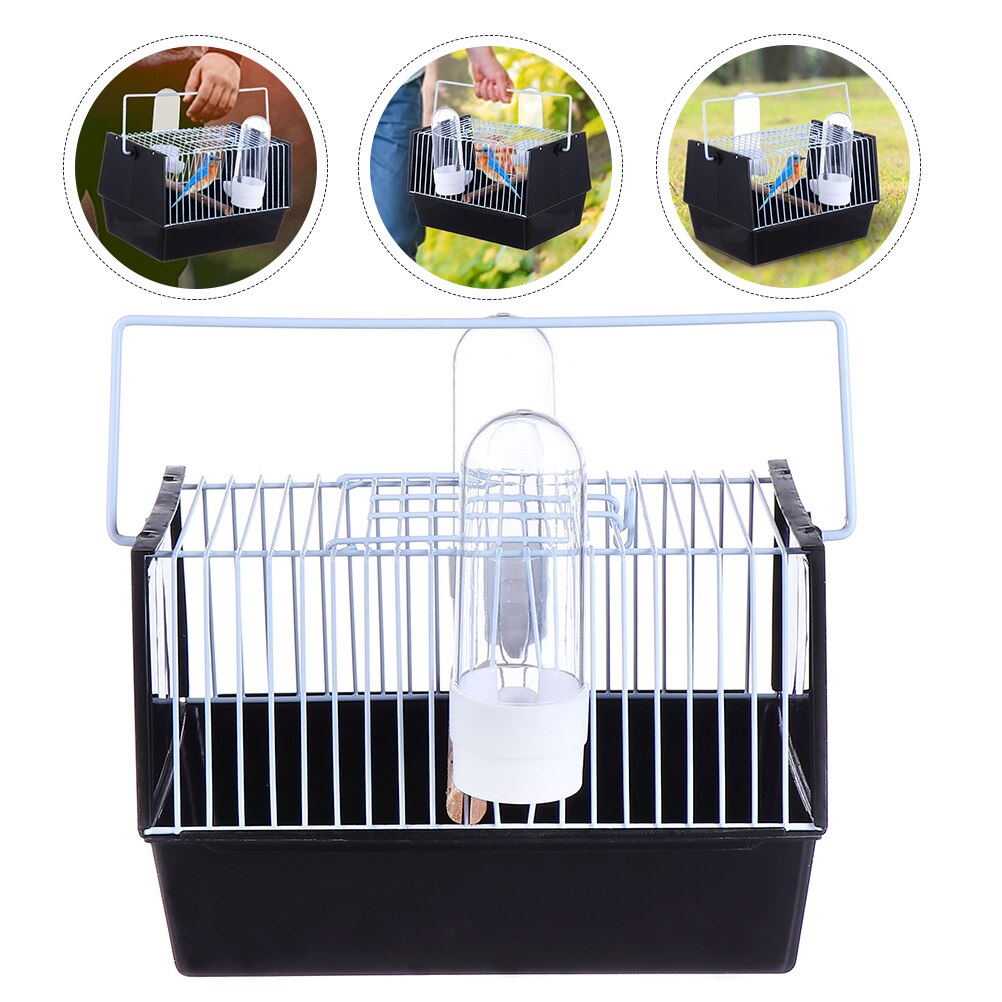1PC Portable Bird Cage Parrot Cage Outing Bird Carrying Cage Handheld Cage