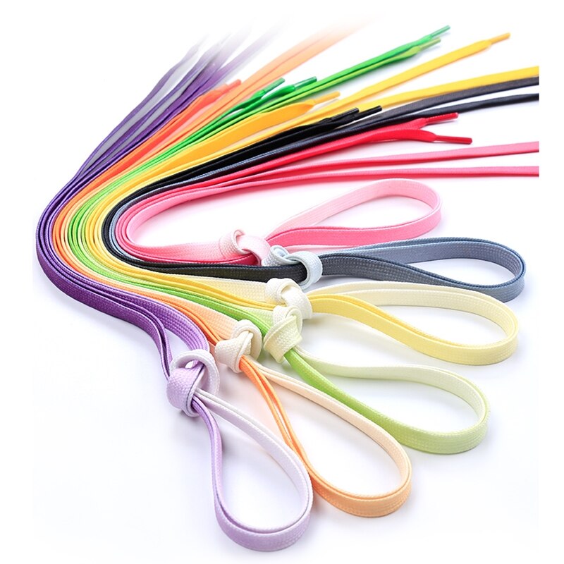 95 cm plat couleur dégradé changeant de couleurs lacets de chaussures impression arc-en-ciel plat toile lacets décontracté casual couleur chromatique lacets
