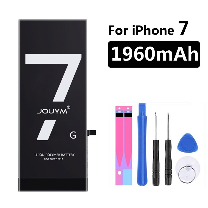 Jouym Batterij Voor Iphone 6 S 6 S 5 S 5 Se 7 8 Plus Originele Hoge Capaciteit Bateria Vervanging batterie Voor Iphone X Xs Max Xr 7P 8: For iPhone 7