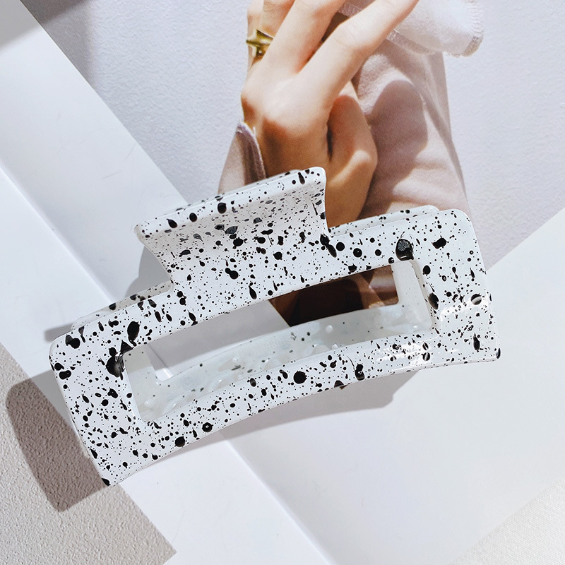 Mode Klauw Clip Vrouwen Haar Clips Eenvoud Zwart Wit Splash Inkt Haar Klauw Meisjes Haarspeld Haar Haarspeldjes Haaraccessoires: A-1