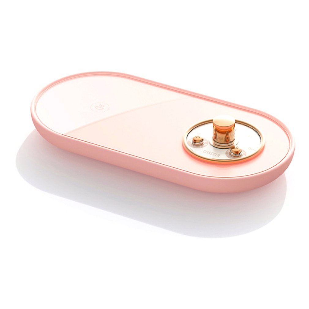 USB Cup Heater Cup Warmer Plate Smart Thermostatic Cup Coaster 3 Gear Appointment Heating Mat Pad For Coffee Milk Tea: violet