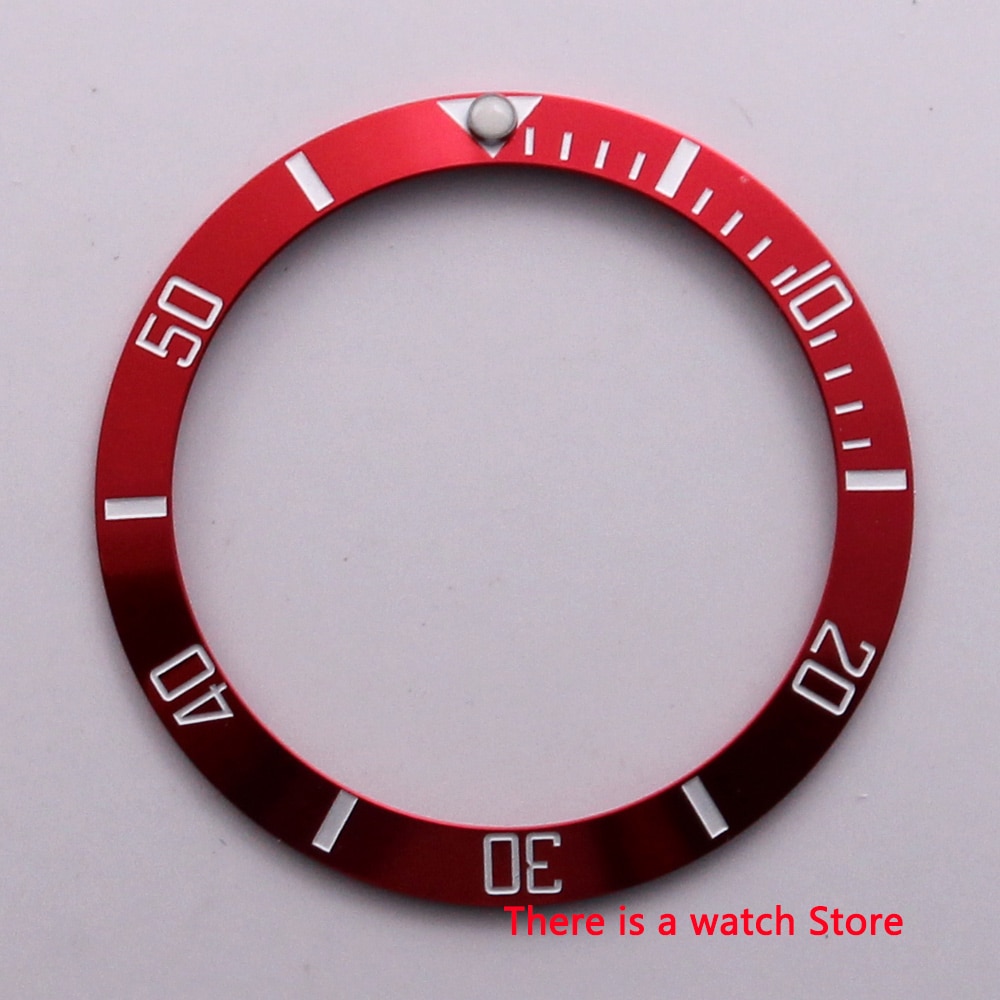 38mm ceramic bezel insert luminous dot fit 40mm watch case SUB Automatic men's watch: NO5