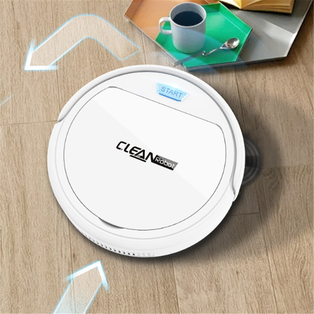 Smart Vacuum Cleaner Automatic Sweeping Robot Household USB Sweeper with Child Lock Switch Intelligent Mop Cleaning Machine
