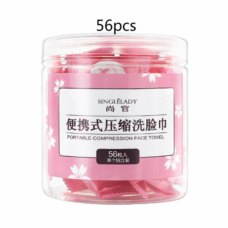 56 stk 36 stk 12 stk bærbart engangs reisehåndkle for ansiktsrengjøring hvitt håndkle: 56 stk