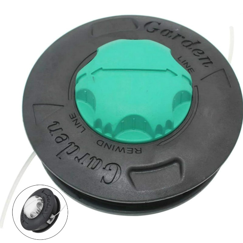 Universal Aluminum Nylon Grass Trimmer Head M10 x 1.25 LH Female Brush Cutter Lawn Mower Parts Strimmer Garden Tools 2 Lines