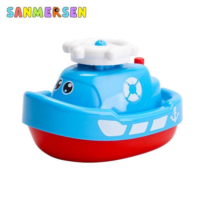 Cartoon Lustige Baby Bad Spielzeug Nette Tier Boot Uhrwerk/Elektrische Wasser Spielzeug Kinder Spritzen Schwimm Bad Badewanne Kid: L