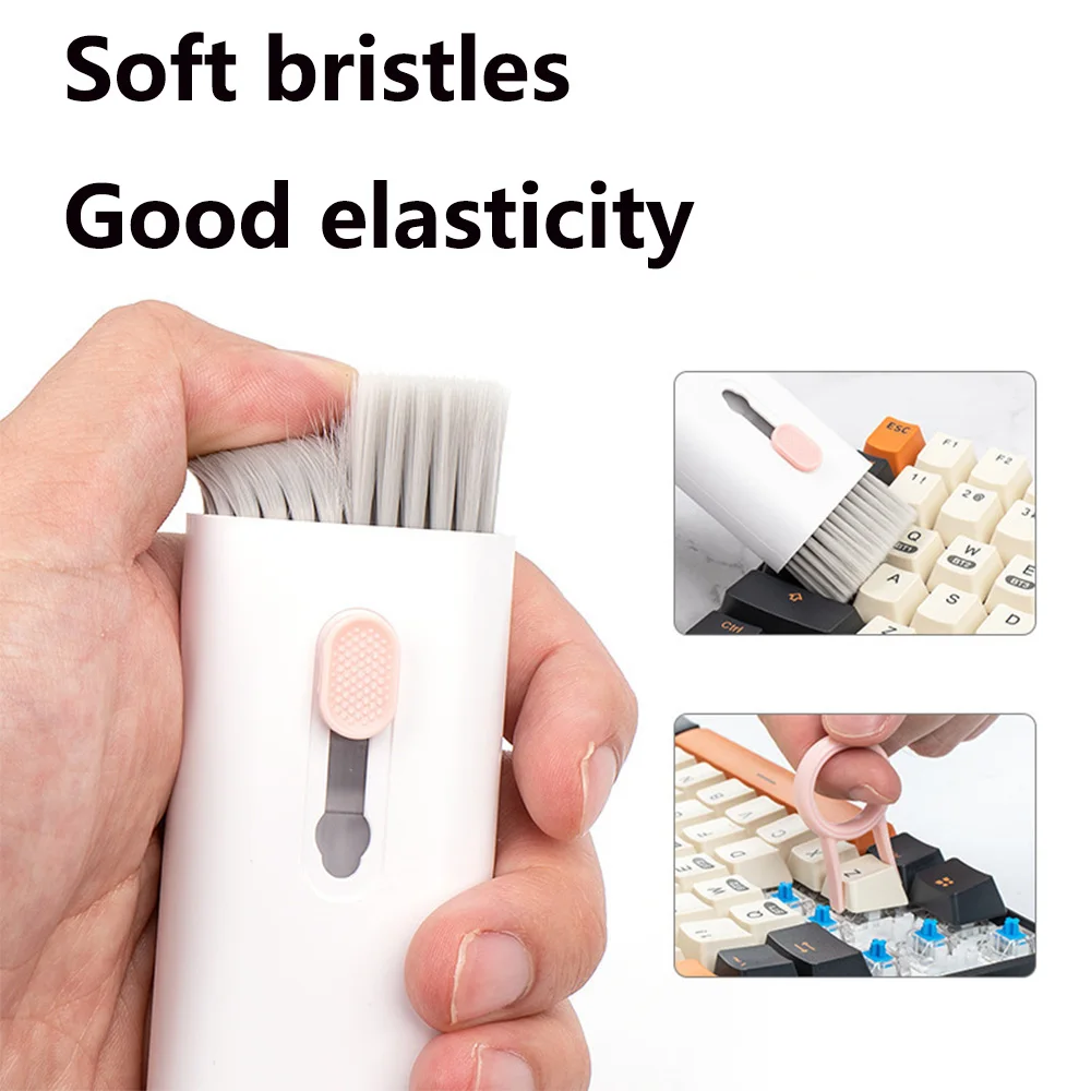 7-in-1 Keyboard Cleaning Kits Airpods Cleaner Headset Cleaner Pen Laptop Screen Cleaning Bluetooth Earphones Cleaning Kit