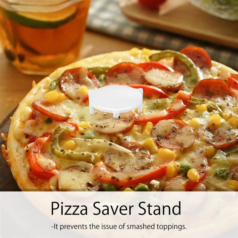 100pcs Pizza Saver Stand White Plastic Tripod Stack for Restaurant Container