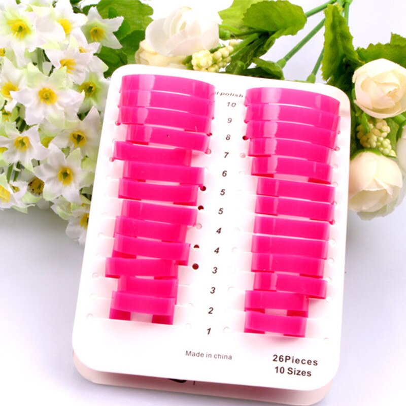 Protège les ongles de la distance du vernis à ongles, 26 pièces, rend votre doigt plus parfait, outil de manucure, 10 tailles, K510