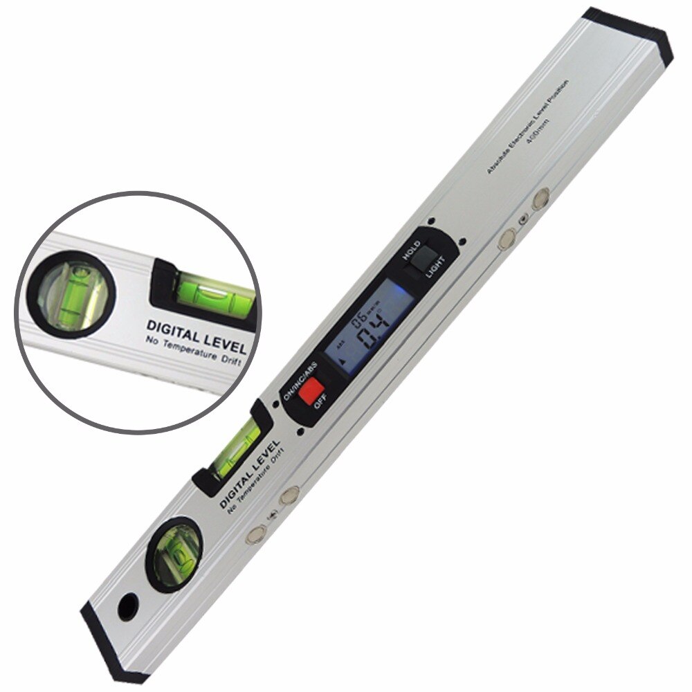 Digitale Level 360 Graden Range Hoekzoeker Waterpas Rechtop Inclinometer 4x90 graden met Magneten